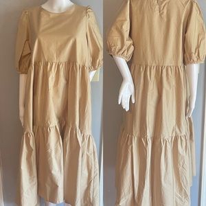 NWT Zara Tan Cotton Dress Size XL
